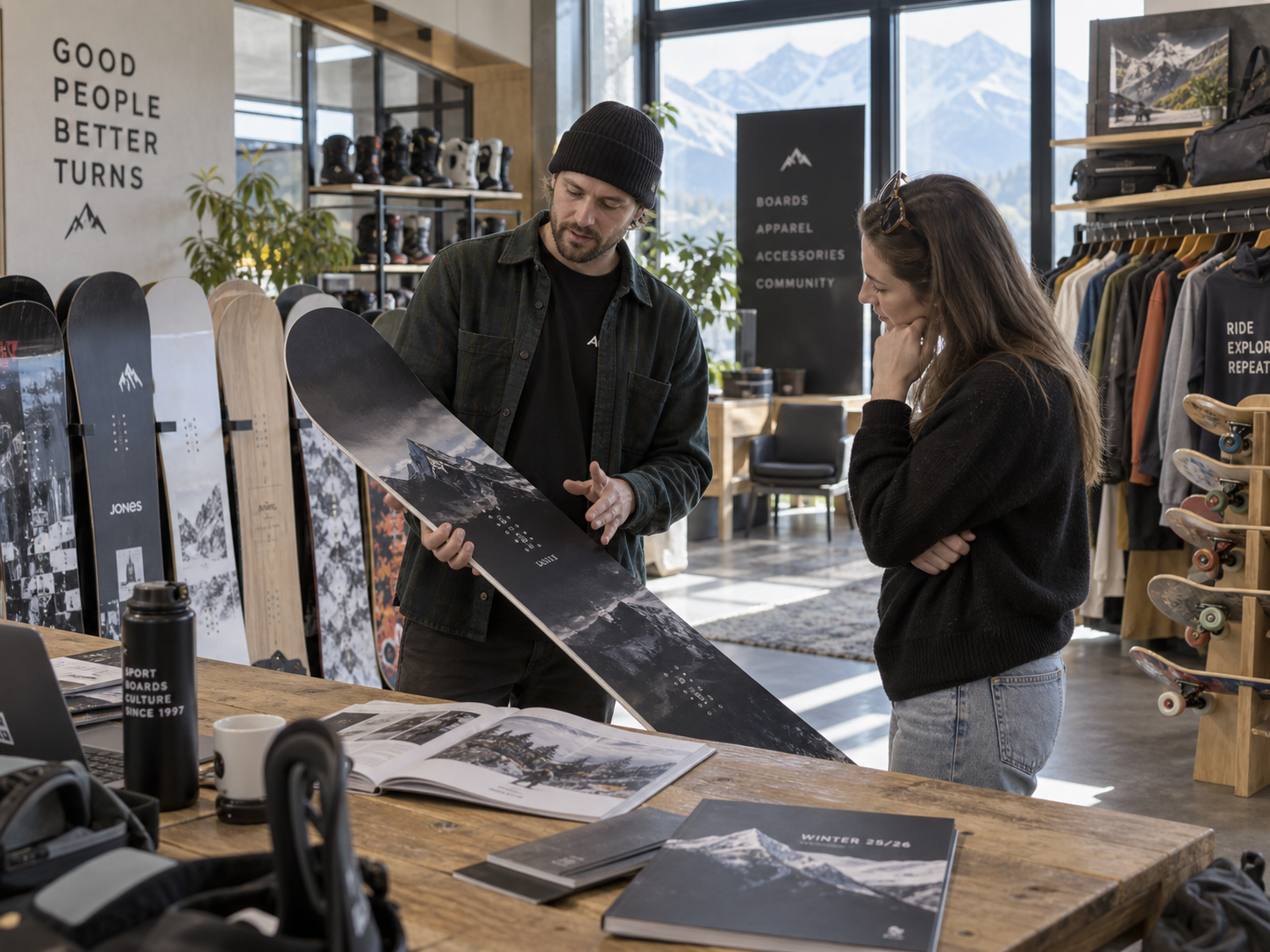 Agence suisse de distribution d’articles de sport et de boardsport, espace revendeurs